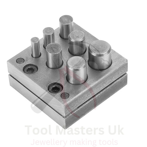 Hole punch die disc - 7-hole, set