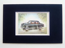 1957 Vauxhall Cresta Epic - Mounted Colour Vintage Car Automobile Print