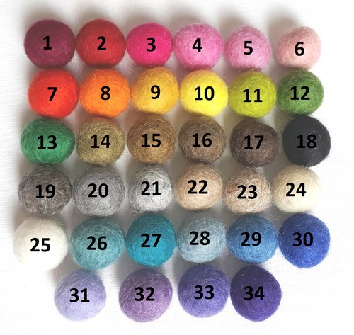 Wool felt balls - wool, x