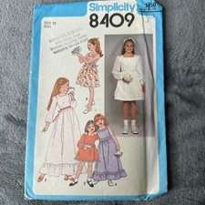 Simplicity Pattern 8409 Sz 12