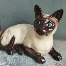 Vintage Beswick Siamese Cat Figurine 1559 England Gloss Finish, Excellent Condit