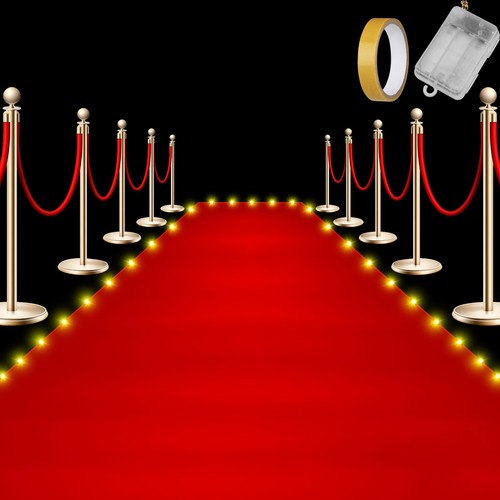 Red carpet runner with - carpet,