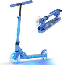 Scooter for Kids Ages 5-12 TONBUX Folding 2 Wheel Kids Scooter with Light Up Whe