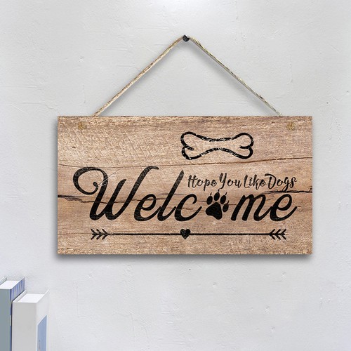 Welcome sign density board - welcome,