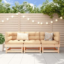 Garden corner sofa natural