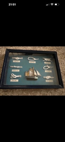 Framed nautical ship - ship, knot