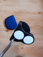 Odyssey Works 2-Ball Golf Putter 35 Inch Blue Black New Insert Grip New Cover