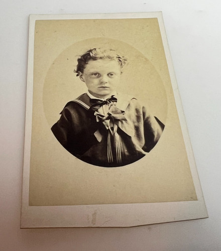 Antique cdv photo child gibson - cdv,
