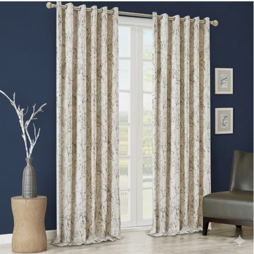 Crushed velvet eyelet curtains - crushed,