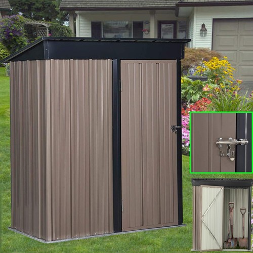 3ft metal garden shed - x,