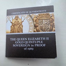 1989 Gold Quintuple five