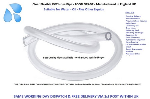Clear pvc flexible tubing fish - clear,