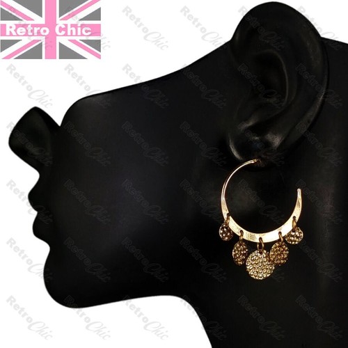 4cm retro hoop earrings semi - hoop,