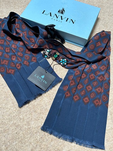 Lanvin navy blue rust - blue, &