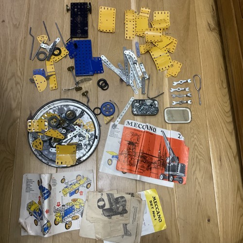 Vintage meccano job lot bits - vintage,