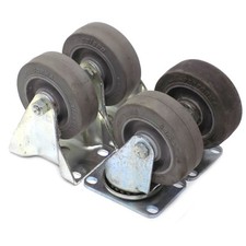 (4) Colson Performa 3.50" x 1.25" Industrial Steel Heavy-Duty Swivel Casters