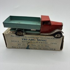 Tri-ang MINIC Tipper Truck – Vintage Clockwork Tin Toy – Original Box – Untested
