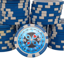 49 x Poker Chips 40mm Casino