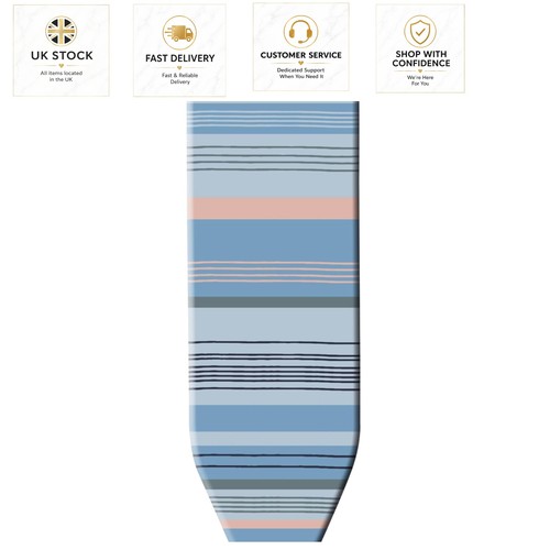 Stylish blue striped ironing - blue,