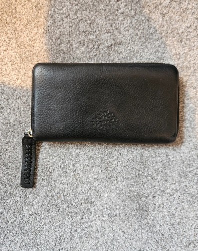 Mulberry black zip around - black,