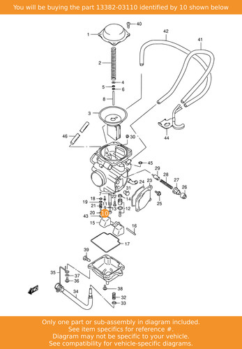 Suzuki washer 13382 - suzuki, 13382-03110