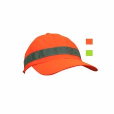 Hi Vis Viz Baseball Cap Hat Work Reflective Yellow Orange Caps Hats Adults Mens