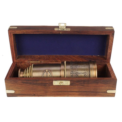 Brass telescope victorian 1915 - telescope,