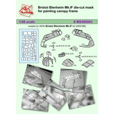 DAN Models MS480003 Scale 1:48 Mask For Bristol Blenheim Mk.IF For (Airfix Kit)