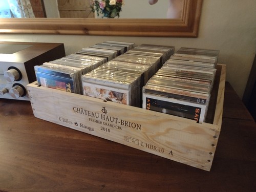 Storage wine box crate - cd,