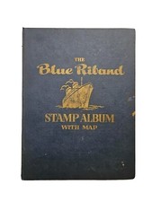Blue Riband Stamp Album With