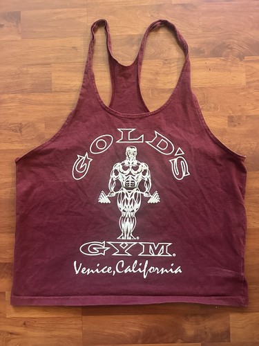 Vintage gold gym tank top - vintage,