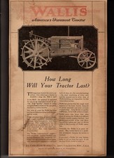 1919 Wallis  original  Tractor