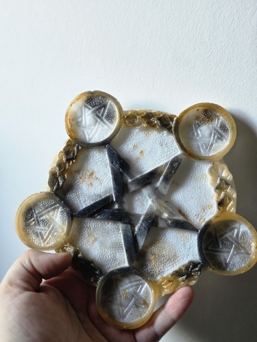 Handmade resin pentagram altar - handmade,