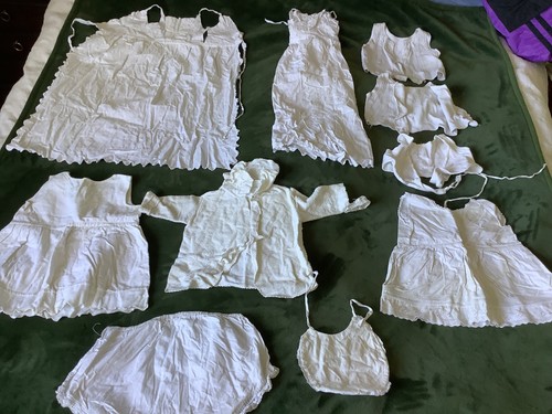 Vintage baby layette from