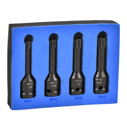 4pc drive spline - 1/2”,