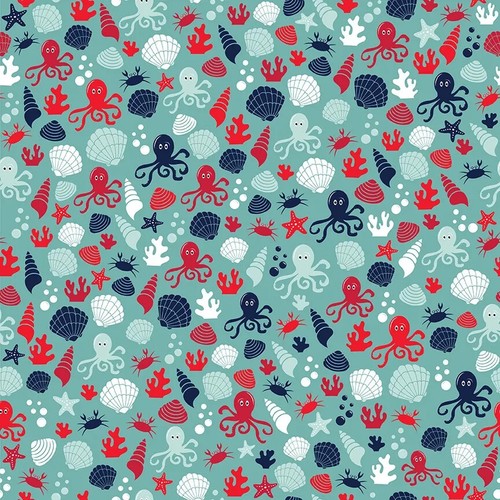 Riley blake deep blue - blue, sea