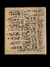 Stampers Anonymous - Tim Holtz Wood Mounted Rubber Stamp - Library Stamp