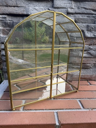 Vintage brass glass - vintage,