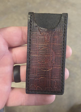 Handmade Brown Tooled Embossed