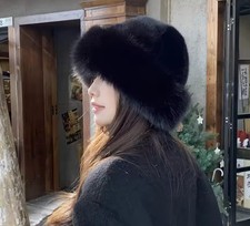 Women Plush Fur Beanie Winter