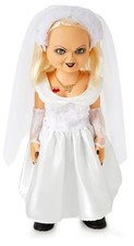 Huge Tiffany Bride Of Chucky Life Size Doll wedding Dress gold chain and tattoo 
