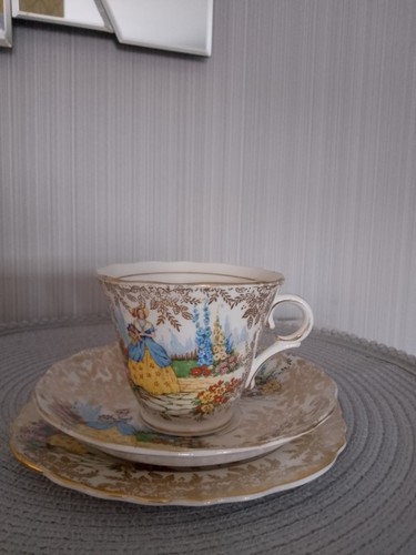 Bone china trio - china,