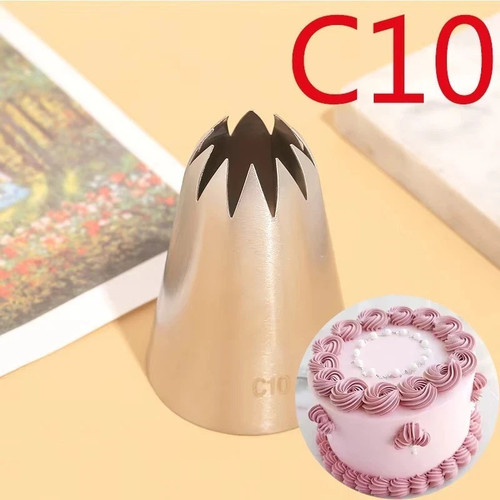 C10 large star icing nozzle - c10,