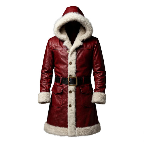 Men red santa - red, handmade