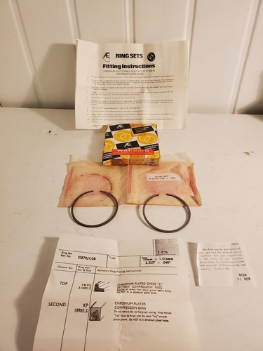 New villiers piston rings 59mm - piston,