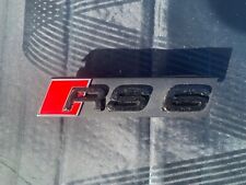 audi rs6 grill front badge genuine with securing bracket 