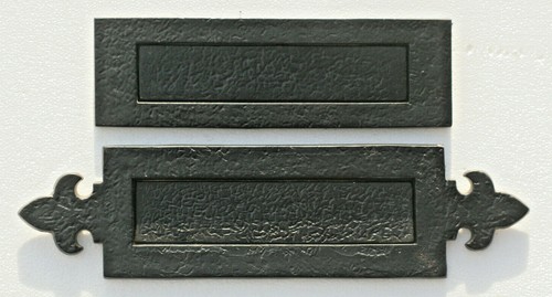 Black antique cast iron letter - antique,