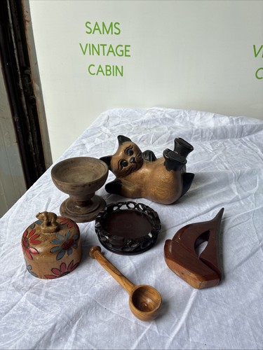 Various treen objects - treen,