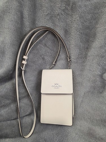 Coach phone crossbody - crossbody, cream