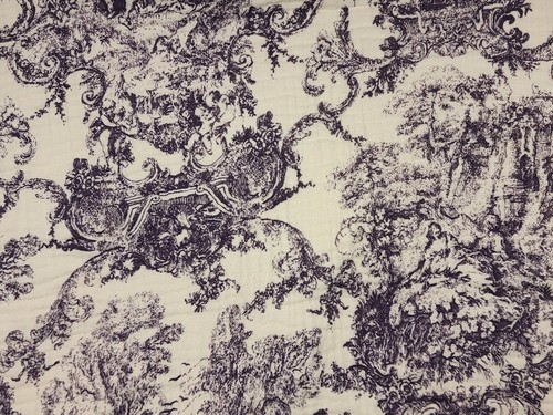Toile jouy patterned triple - toile,